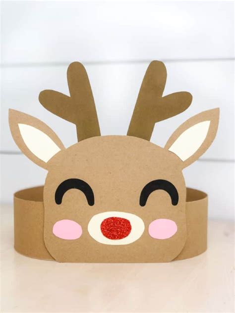 Printable Reindeer Headband Craft